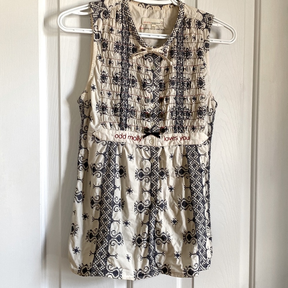 Boho-embroidered Sleeveless Top